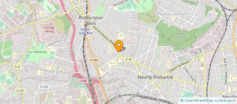 localisation de l'entreprise GROUPE EUROCLINIQUE à ROSNY-SOUS-BOIS