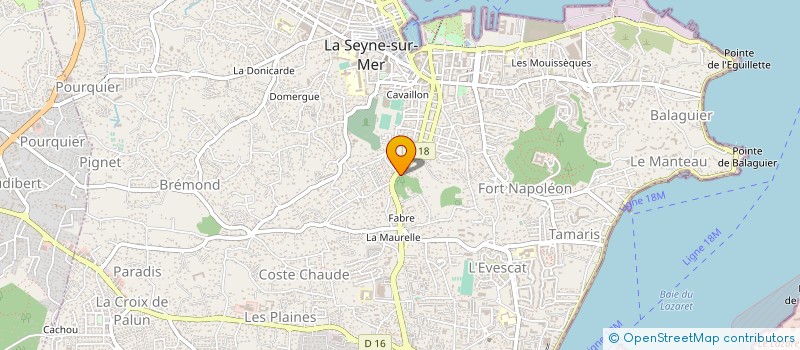 localisation de l'entreprise GROUPE EUROP EXPERIM DEVELOP ARTISTIQUE à LA SEYNE-SUR-MER
