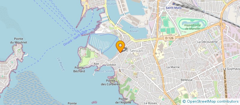 localisation de l'entreprise GROUPE EUROPEEN DE CROISIERES à SAINT-MALO