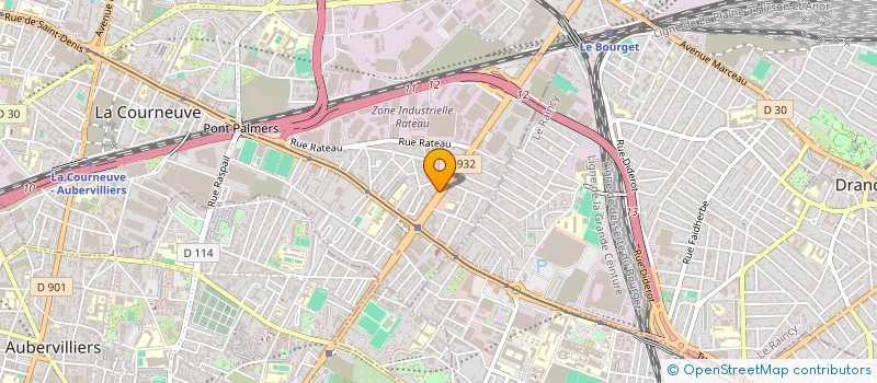 localisation de l'entreprise GROUPE EUROPEEN GENOVESE à LA COURNEUVE