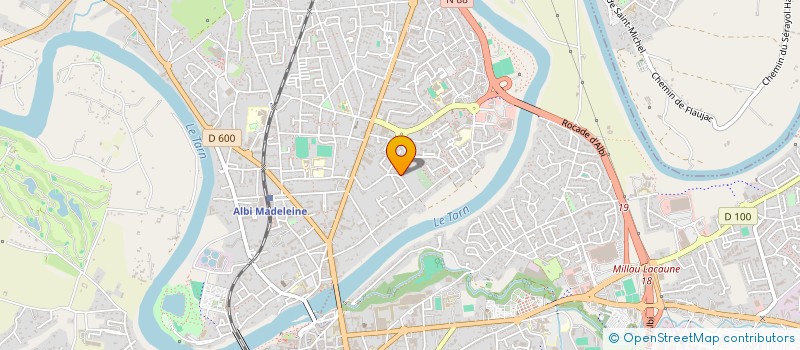 localisation de l'entreprise GROUPE EVASION MONTAGNE RANDONNEE à ALBI