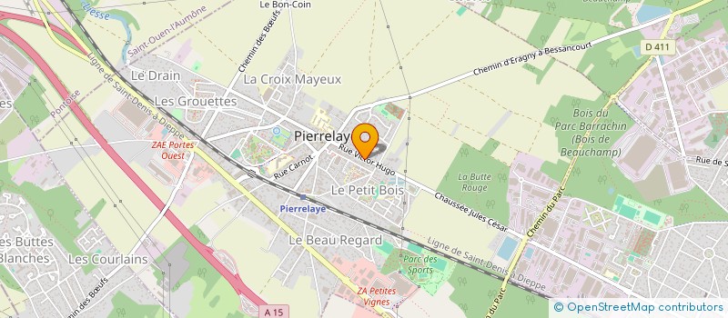 localisation de l'entreprise GROUPE EVENEMENTIEL DE SECURITE ET DE PREVENTION  PIERRELAYE