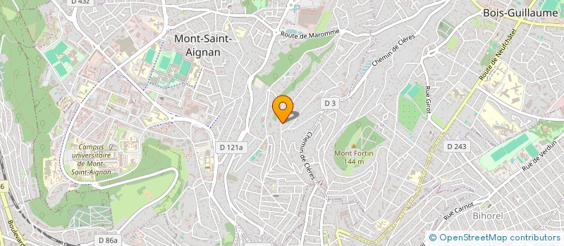 localisation de l'entreprise GROUPE EVOLI à MONT-SAINT-AIGNAN