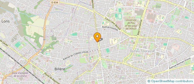 localisation de l'entreprise GROUPE EVOLUTION FINANCE - G.E.F à PAU