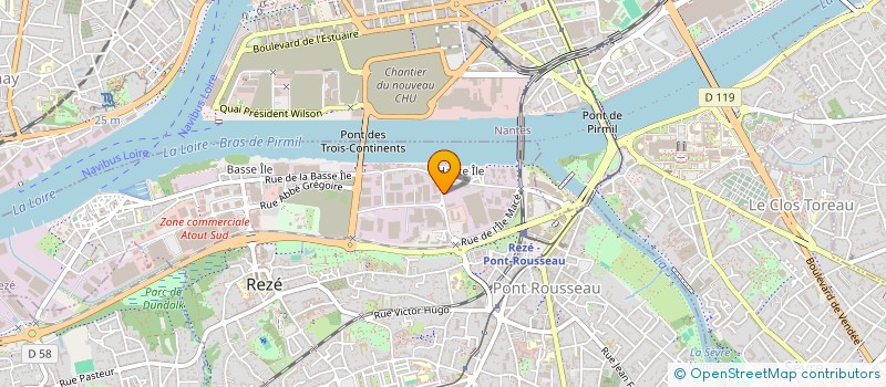 localisation de l'entreprise GROUPE EVOLY  REZE