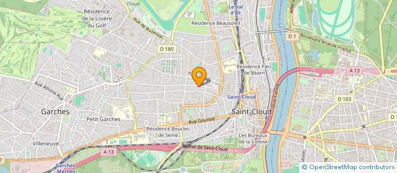 localisation de l'entreprise GROUPE EXCELIENCE à SAINT-CLOUD