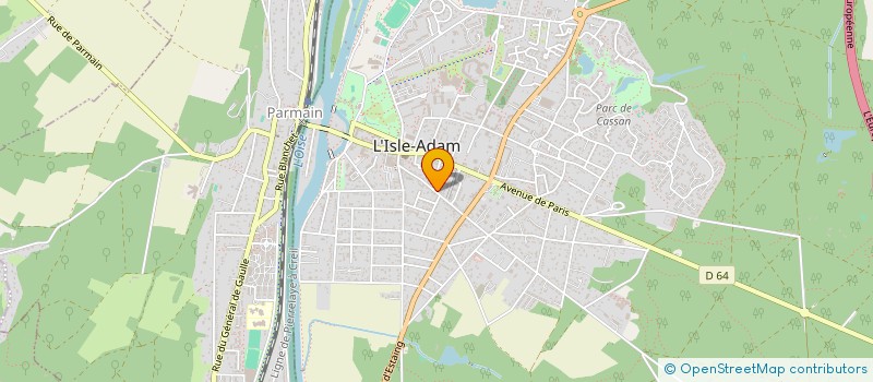 localisation de l'entreprise GROUPE EXCELLENCE AUTOMOBILES  L'ISLE-ADAM