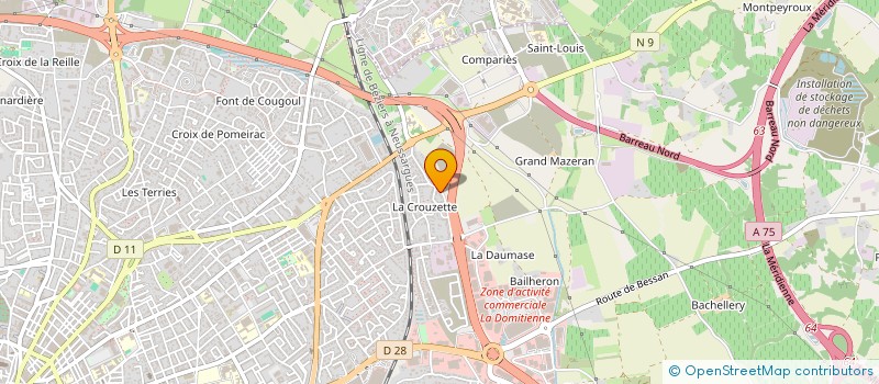 localisation de l'entreprise GROUPE EXP'AIR-TISES BATIS à BEZIERS