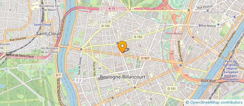 localisation de l'entreprise GROUPE EXPERTS AUDIT à BOULOGNE-BILLANCOURT