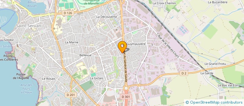 localisation de l'entreprise GROUPE EXPERTS EN PREVENTION DES RISQUES PROFESSIONNELS  SAINT-MALO