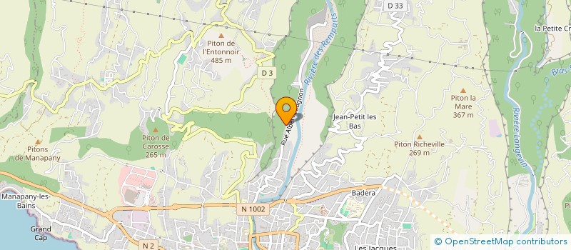 localisation de l'entreprise GROUPE EXPLOITANT RIVIERE DES REMPARTS à SAINT-JOSEPH