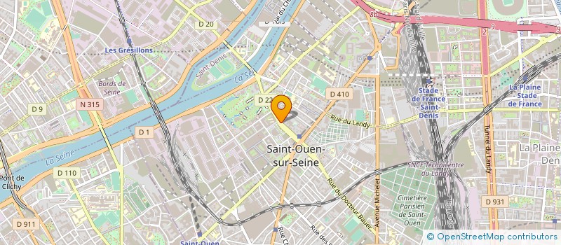 localisation de l'entreprise GROUPE EXPO NEWS à SAINT-OUEN-SUR-SEINE
