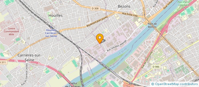 localisation de l'entreprise GROUPE EXUPERY  CARRIERES-SUR-SEINE