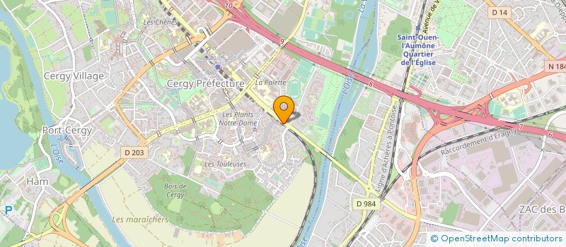 localisation de l'entreprise GROUPE F à CERGY