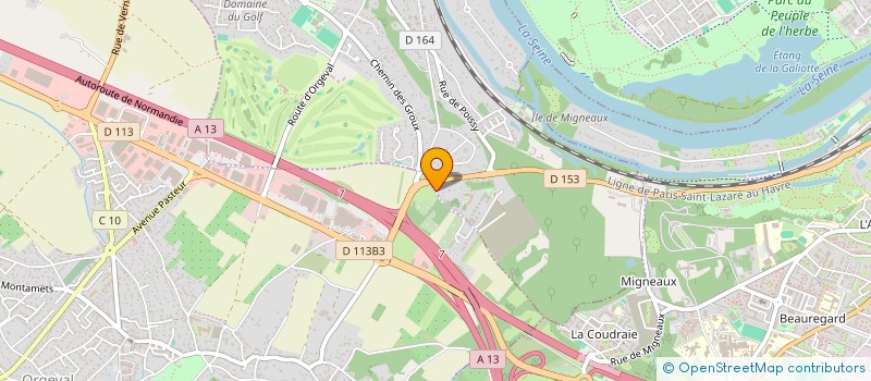 localisation de l'entreprise GROUPE F.C  VILLENNES-SUR-SEINE