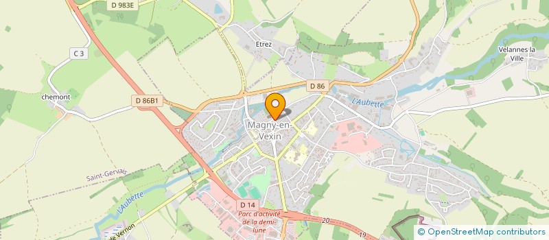 localisation de l'entreprise GROUPE F.C  MAGNY-EN-VEXIN