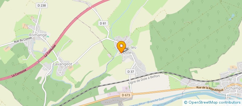 localisation de l'entreprise GROUPE F D I à LAVANS-LES-DOLE