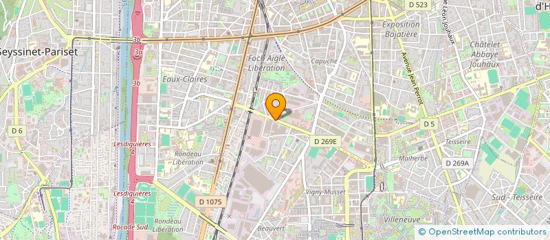 localisation de l'entreprise GROUPE F.L.P  GRENOBLE