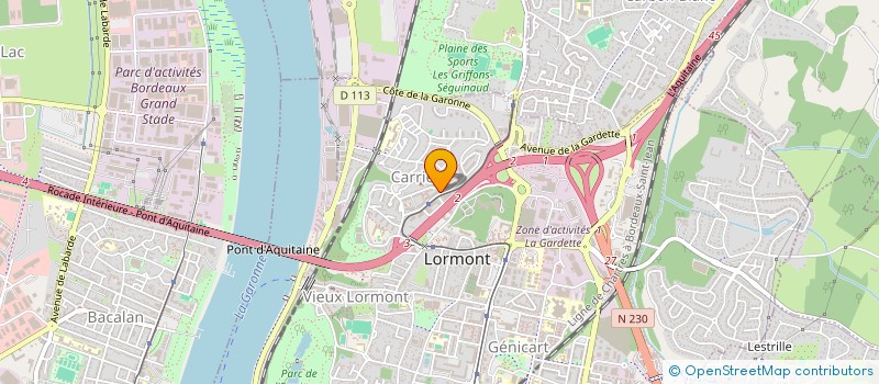 localisation de l'entreprise GROUPE FA HOLDING  LORMONT