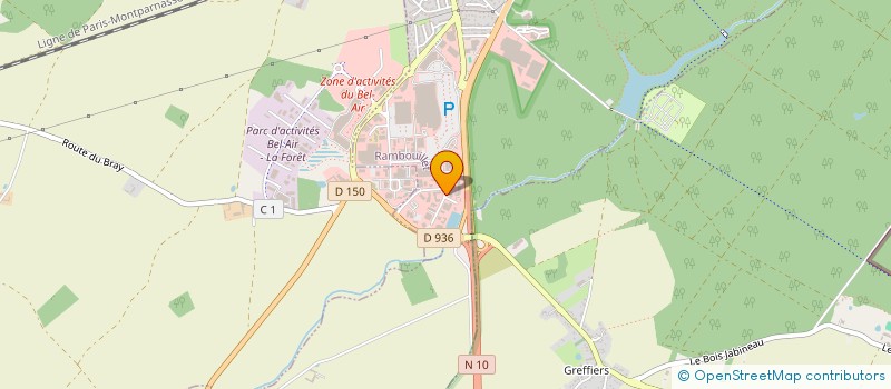 localisation de l'entreprise GROUPE FAMILIAL AVALLI  RAMBOUILLET