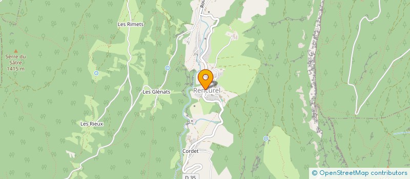 localisation de l'entreprise GROUPE FAUNE FLORE DU ROYANS VERCORS  PONT-EN-ROYANS