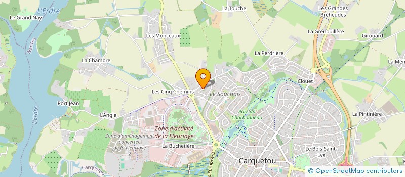 localisation de l'entreprise GROUPE FAVILUME à CARQUEFOU
