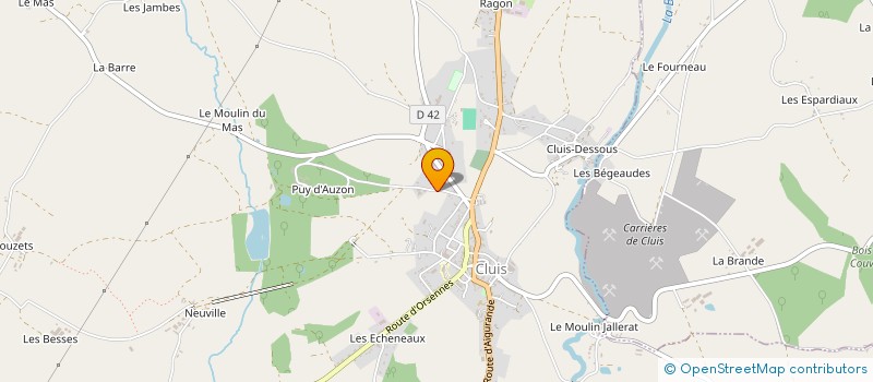 localisation de l'entreprise GROUPE FLH à CLUIS