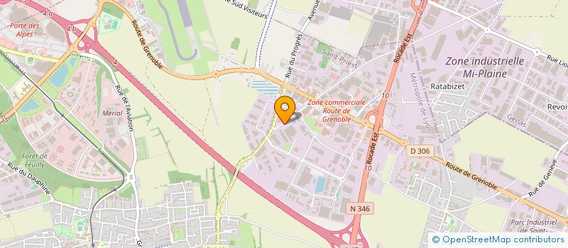 localisation de l'entreprise GROUPE FLORONALP  SAINT-PRIEST