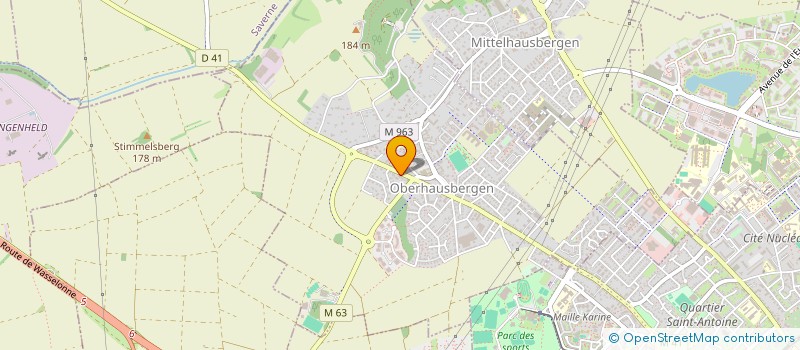 localisation de l'entreprise GROUPE FM  OBERHAUSBERGEN