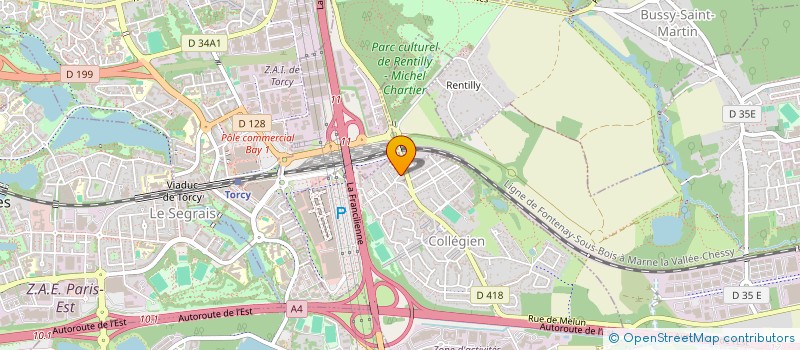 localisation de l'entreprise GROUPE FM à COLLEGIEN