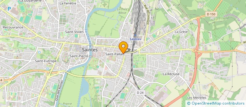 localisation de l'entreprise GROUPE FOLKLORIQUE AUNIS SAINTONGE  SAINTES