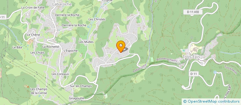 localisation de l'entreprise GROUPE FOLKLORIQUE D'SCHNEEGLECKLER  LABAROCHE