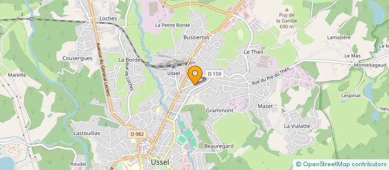 localisation de l'entreprise GROUPE FOLKLORIQUE D USSEL : TRADITION DU PORTUGAL  USSEL