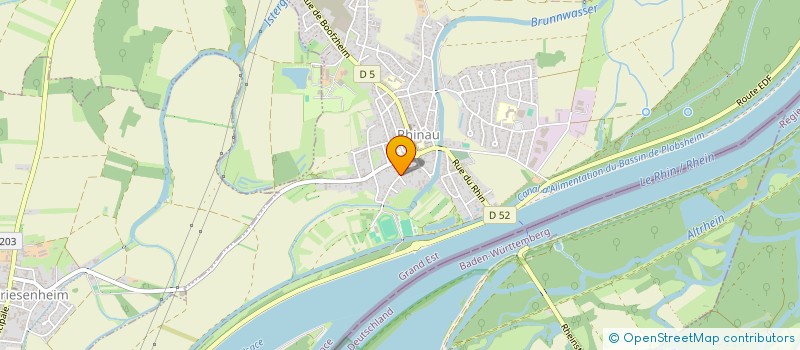 localisation de l'entreprise GROUPE FOLKLORIQUE DE RHINAU  RHINAU