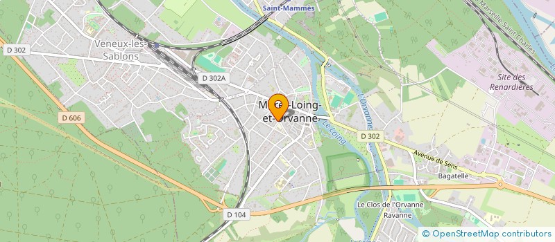 localisation de l'entreprise GROUPE FOLKLORIQUE ESTRELAS DE PORTUGAL DE MORET SUR LOING  MORET-LOING-ET-ORVANNE