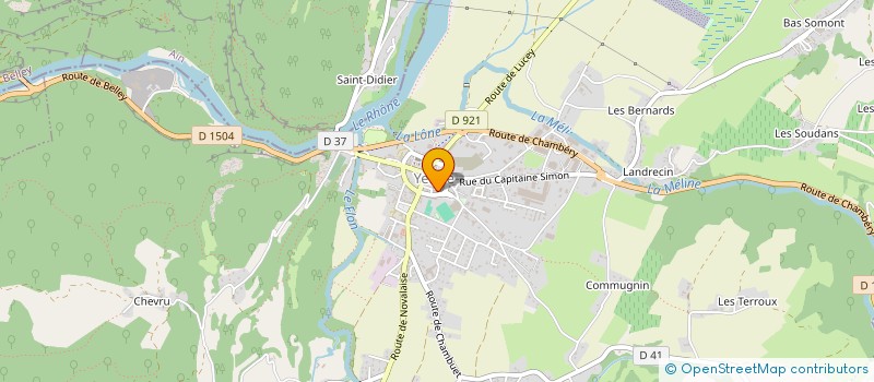 localisation de l'entreprise GROUPE FOLKLORIQUE LA DANDINOVE  YENNE