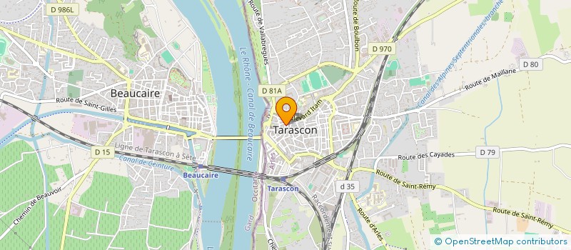 localisation de l'entreprise GROUPE FOLKLORIQUE LA RIBAMBELLO DE TARTARIN  TARASCON