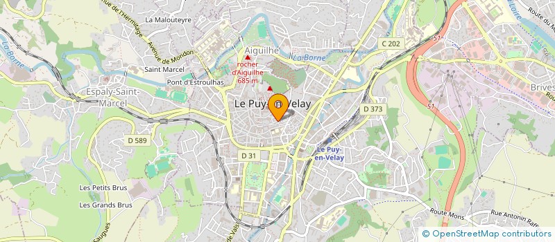 localisation de l'entreprise GROUPE FOLKLORIQUE LE VELAY à LE PUY-EN-VELAY