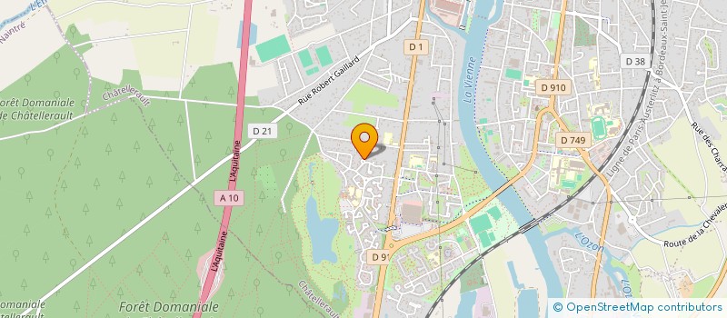 localisation de l'entreprise GROUPE FOLKLORIQUE REUNIONNAIS CORBEILLE D'OR  CHATELLERAULT