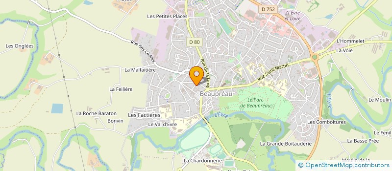 localisation de l'entreprise GROUPE FOLKLORIQUE VIEIL ANJOU à BEAUPREAU-EN-MAUGES