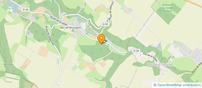 localisation de l'entreprise GROUPE FORESTIER DU PAYS DE CAUX  BEC-DE-MORTAGNE