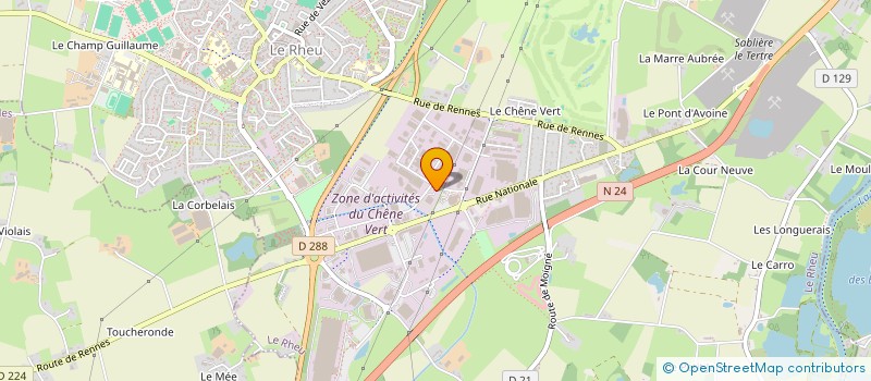 localisation de l'entreprise GROUPE FOURREAU  LE RHEU