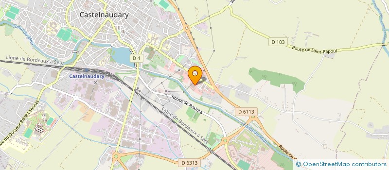 localisation de l'entreprise GROUPE FRANCE-B  CASTELNAUDARY