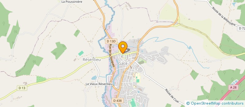 localisation de l'entreprise GROUPE FRANCE ISOLATION à GACE