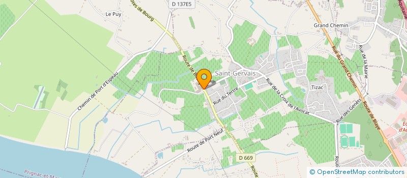 localisation de l'entreprise GROUPE FRANCE SECURITE BIENVEILLANCE  SAINT-GERVAIS