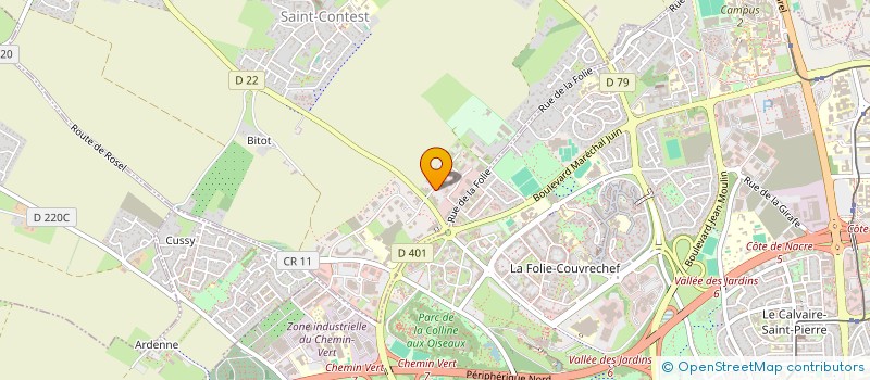 localisation de l'entreprise GROUPE FRANCERENO  SAINT-CONTEST