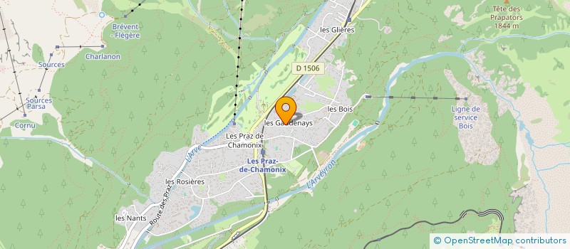 localisation de l'entreprise GROUPE FRANCOIS CHAMPIER  CHAMONIX-MONT-BLANC