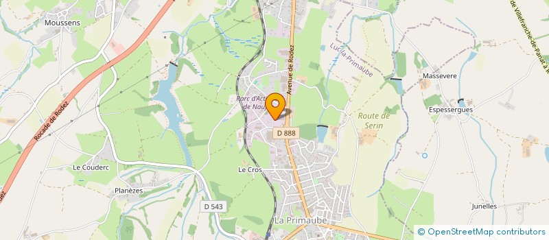 localisation de l'entreprise GROUPE FRANCOIS HOLDING  LUC-LA-PRIMAUBE