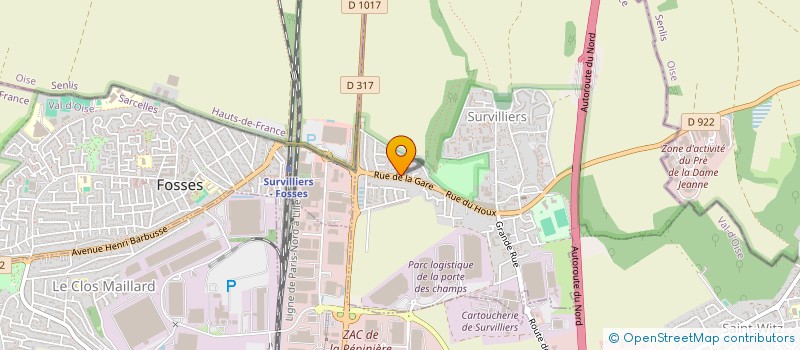 localisation de l'entreprise GROUPE FRATERNEL  SURVILLIERS