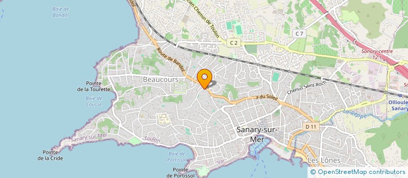 localisation de l'entreprise GROUPE FRED AK  SANARY-SUR-MER